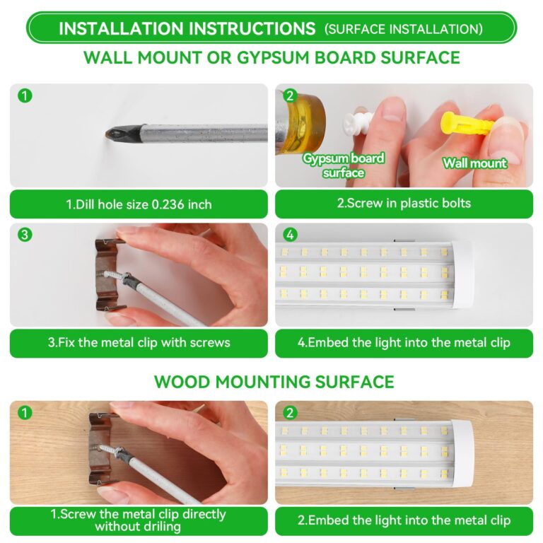 Skymoatled T12 8FT LED Shop Lights Garage Lights,130W 5000K 20800LM Daylight Color,Hanging/Surface Mount,Super Bright,Plug and Play,Linkable LED Shop Lights for Warehouse Workshop Basement,6Pack - Image 3