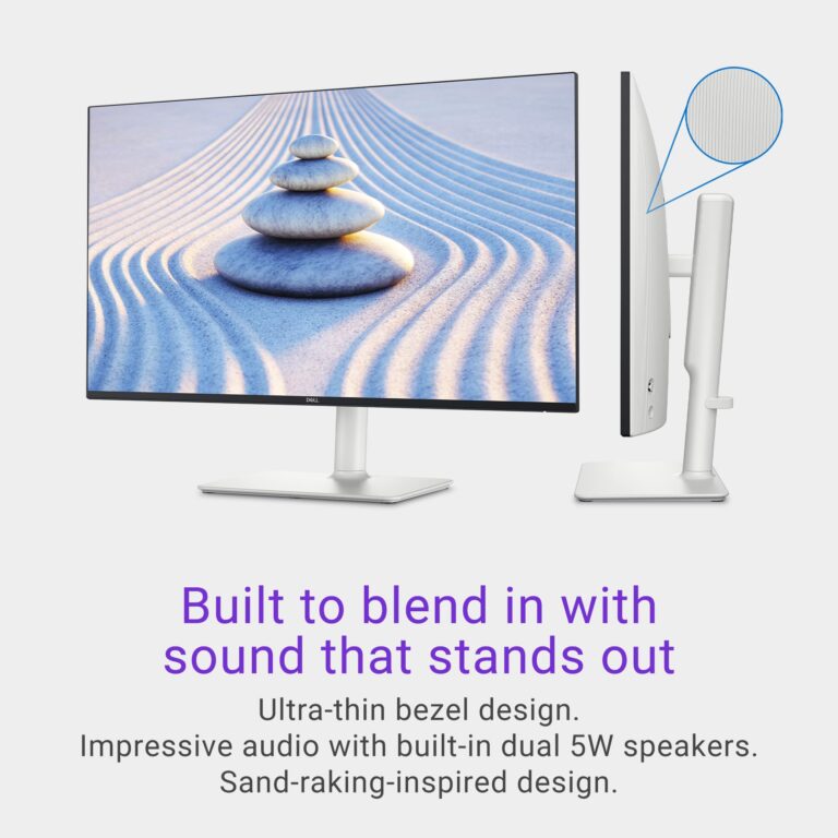 Dell S2725HS 27 Inch Monitor, FHD (1920x1080) Display, 100Hz Refresh Rate, 1500:1 Contrast Ratio, TÜV Rheinland Eye Comfort 4 Star, Integrated 2x5W Speaker, Height/Tilt/Swivel/Pivot- Ash White Color - Image 12