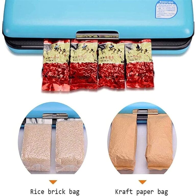 MIXIA Automatic Food Vacuum Sealer Machine, Blue Smart Heat Food Sealer with Air Sealing System For Food/Compact Design | Dry & Moist Food Modes - Image 5
