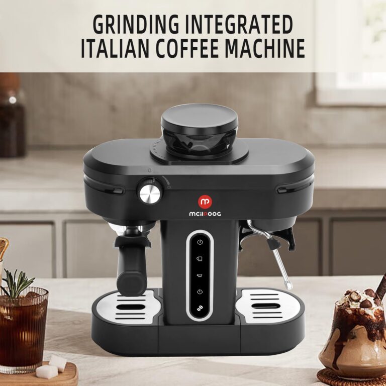 Mcilpoog AC510 15Bar Semi Automatic Espresso Machine With Grinder & Steam Wand,3-in-1 Compact Espresso Coffee Maker With 28 oz Removable Water Tank for Cappuccino or Latte, Gift for Dad, Mom or Wife - Image 8