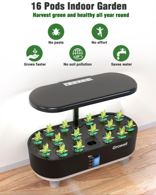 Growell 16 Pods & 12 Pods Hydroponics Growing System Kit - Image 2
