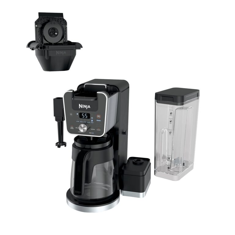 Ninja CFP451CO DualBrew System 14-Cup Coffee Maker, Single-Serve Pods & Grounds, 4 Brew Styles, Built-In Fold Away Frother, 70-oz. Water Reservoir & Carafe, Black (Renewed) - Image 2