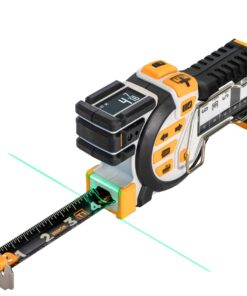 REEKON T1 Tomahawk Digital Tape Measure - Professional Accurate Measuring Tool, Green Laser, E-Paper Measuring List, Measurements Shared Over Bluetooth, Replaceable Blades