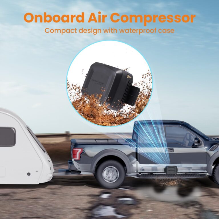 maXpeedingrods On Board Air Compressor System with Low Pressure Sensor Universal Air Spring Compressor Kit for Trucks Vans - Image 4