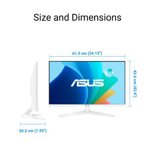 ASUS 27” 1080P Eye Care Monitor (VY279HF-W) - FHD, IPS, 100Hz, 1ms, Adaptive Sync, for Working and Gaming, Eye Care Plus technology, Blue Light Filter, Flicker Free, DisplayWidget Center, 3yr warranty - Image 6