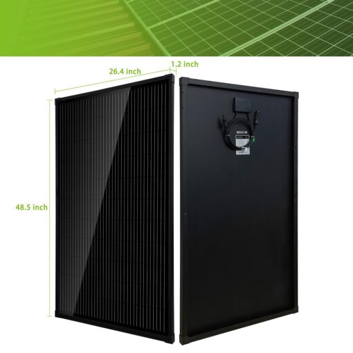 Topsolar Solar Panel Kit 340（2 * 170W Watt 12 Volt Monocrystalline Off Grid System for Homes RV Boat + 30A 12V/24V Solar Charge Controller + Solar Cables + Z-Brackets for Mounting - Image 7