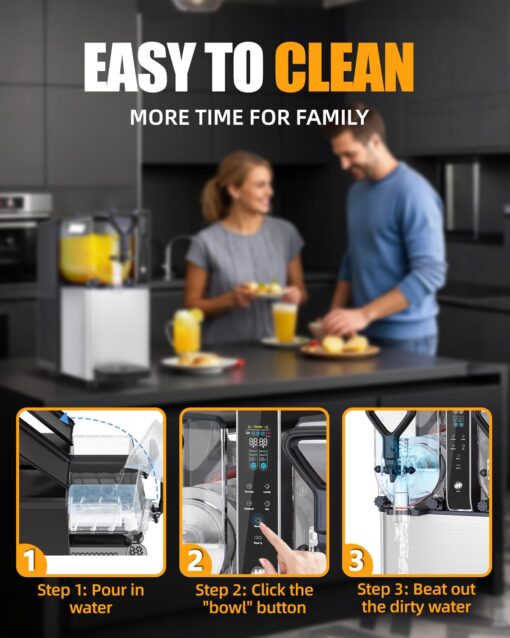 Slushie Machine, No Ice Needed, 0.8 Gallons Slushy Machine for Home with Food-Grade PC Tank for Slushy Daiquiri Lemon Lime Slush, Margarita Machine for Birthday Party Kitchen - Image 2