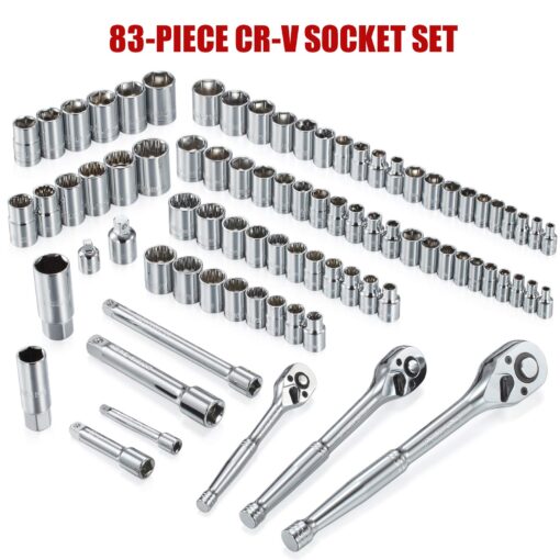 ARUCMIN 438-Piece Mechanics Tool Set with 3-Drawer Heavy Duty Metal Box Repair Tool Kit - Image 6