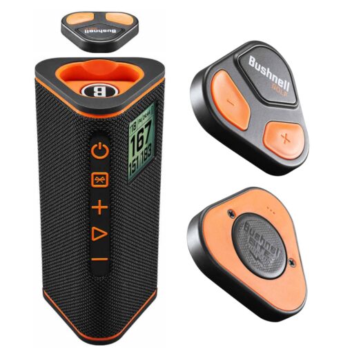 Wearable4U - Bushnell Wingman View Golf GPS Bluetooth Speaker with Ultimate Black Earbuds and Wall and Car Chargers Bundle - Image 6