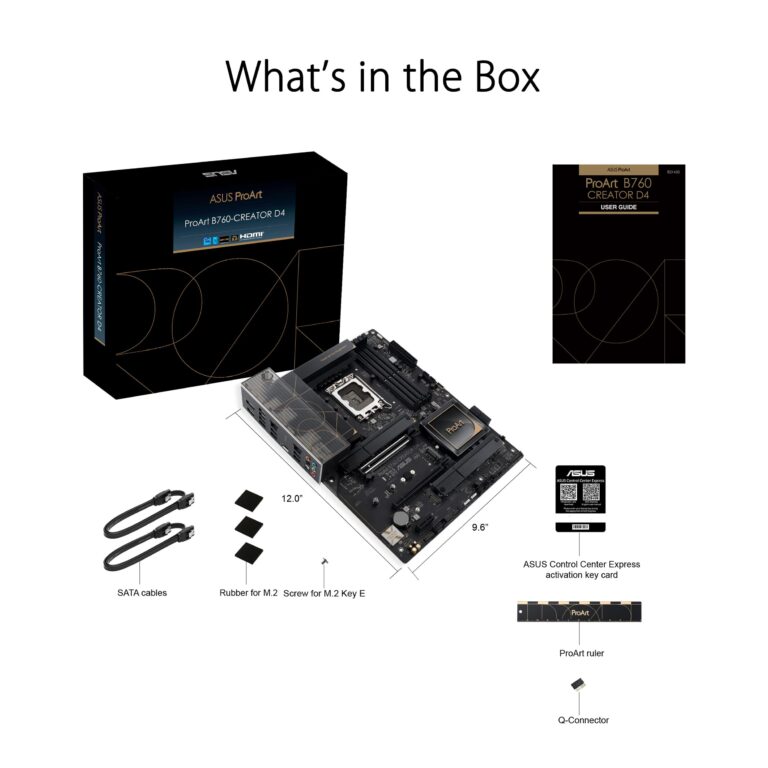 ASUS ProArt B760-CREATOR D4 Intel LGA 1700(13th and 12th Gen) ATX Content Creator Motherboard,DDR4,PCIe 5.0,3xM.2 Slots,2.5 Gb &1Gb LAN,Front USB 3.2 Gen 2x2 Type-C,Thunderbolt(USB4®) Header - Image 3