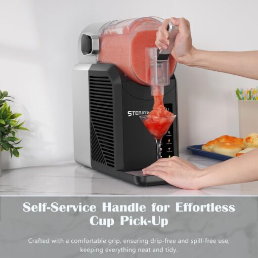 STERAYS Slushie Machine,Slushy Machine for Home,6 Preset Programs,Auto Cleaning,No Ice Needed, Frozen Drink Maker for Milk Shakes,Frappe,Margarita Smoothie,Slush,and more - Image 6