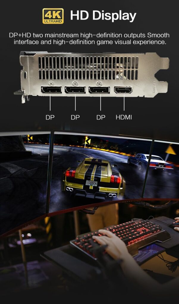 Generic AMD Radeon RX 5600 6GB GDDR6 Graphics Card Performance Equals RTX 3050 75% of 3060 3X DP HDMI 192-Bit 1670/1750 MHz Core/Memory 2048 Shaders PCI4 4.0 150 W 6+8 pin Power - Image 5