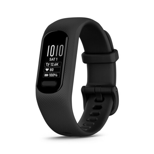 Garmin vivosmart 5 Smart Health and Fitness Activity Tracker with Touchscreen, Black, Small/Medium