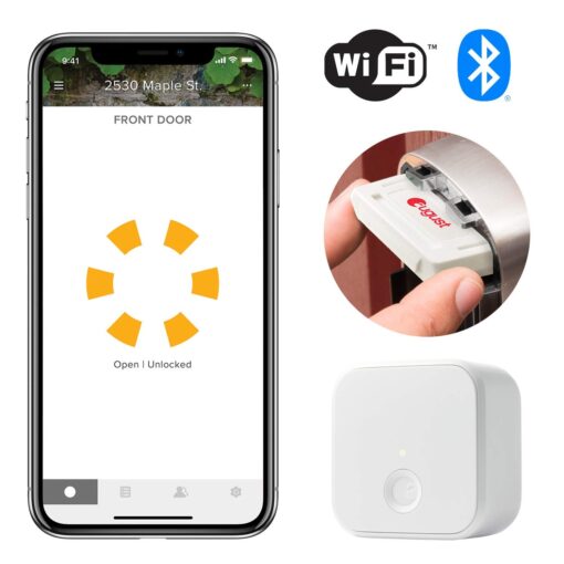 Yale Assure Lever, Wi-Fi Smart Door Lever (for Doors with no deadbolt) - Works with Yale Access App, Amazon Alexa, Google Assistant, HomeKit, Phillips Hue and Samsung SmartThings, Satin Nickel - Image 4