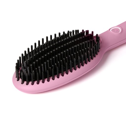 ghd Glide Hot Air Brush | Limited Edition in Fondant Pink | Professional Smoothing Blow Dryer Brush, Ceramic Hair Straightener, and Styler - Image 8