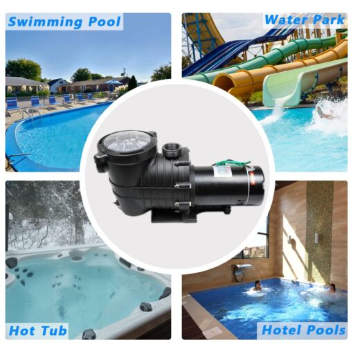 TRUPOW 2.0HP 110GPM Swimming Pool Pump 110V Garden InGround and Above Ground Pool Water Pump with Strainer Filter Basket - Image 2