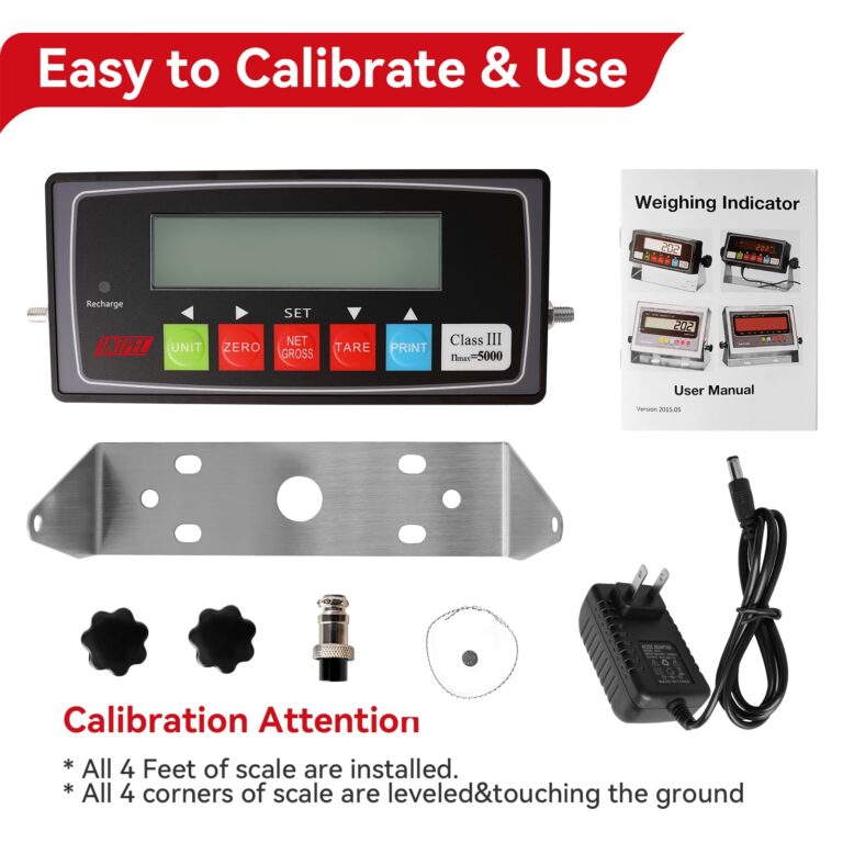 PEC NTEP Approved Digital Indicator with LED Display for Floor, Livestock, Truck Scales - Instructional Scale Indicator (PEC-IN202) - Image 3