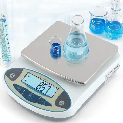 Precision Analytical Electronic Balance Laboratory Electronic Scale 30kgx0.1g Jewelry Kitchen Industrial Scale 0.1g Weighing Counting Scale calibrated and Ready to use
