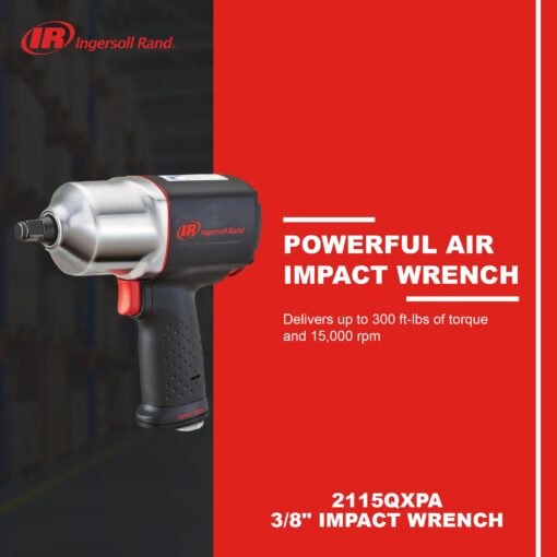 Ingersoll Rand 2115QXPA 3/8" Impact Wrench with Quiet Technology - Image 6