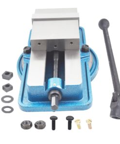 kimllier 6 Inch Heavy Duty Accuracy Milling Machine Vise Ductile Iron Accuracy Lock Down Vise with 360 Degree Swiveling Base Fit for Finishing Milling Machines Drilling Machines Accuracy Parts
