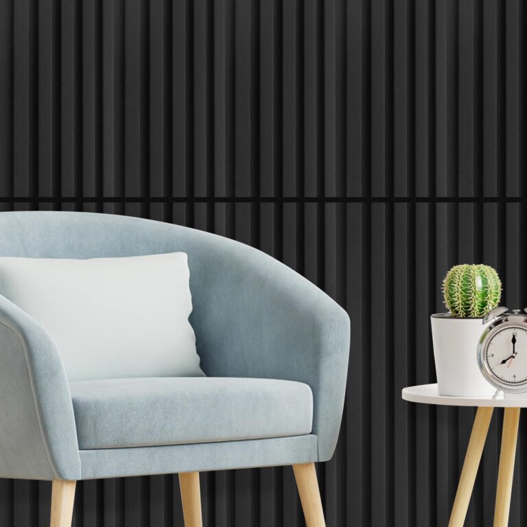 Art3d WPC Wainscoting Panels, 16-Pack 48 x 6 Inch 3D Wall Accents for Interior Wall Decor, Living Room, Bedroom, Black - Image 9