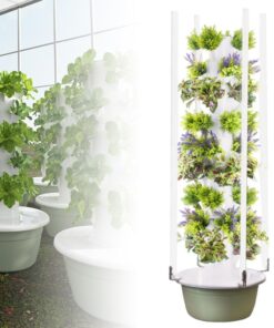Hydroponics Growing System Kit, Vertical Garden Planter with Grow Lamp, Adjustable Hydroponic Garden Hydroponics Growing Tower, Herbs & Vegetables Smart Home Indoor Gardening System,5Layer