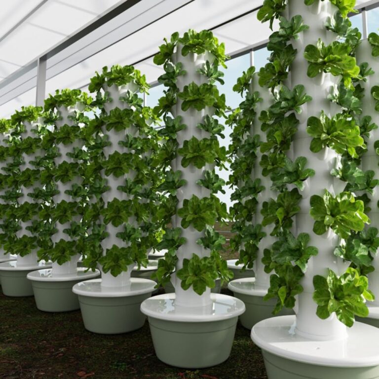 vhdurike Vertical Hydroponics Garden Tower, Automatic Water Hydroponic Tower, Vertical Garden Kit, Indoor Gardening System for Green Vegetables and Fruits,5 Layers - Image 2