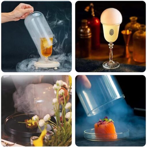 CSMDD Vapour Blaster Cocktail Bubble Smoke Gun, Smoke Gun Kit with 5-Flavor Aromas, USB Charging Bubble Gun for Professional Bar Mastery - Image 3