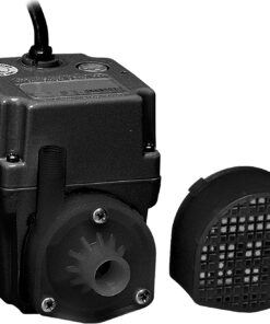 Little Giant 2E-38N In-line/Submersible 300 GPH, 1/40 HP, 115 Volt Manual Small Oil-filled Aluminum Pump with 6-ft. Cord, Black, 502403