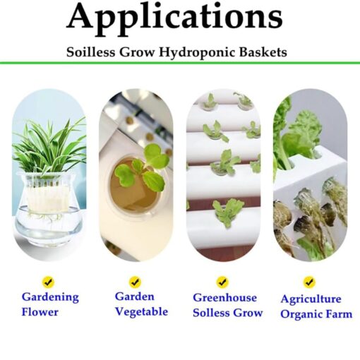 30 Pods Hydroponics Tower Garden Hydroponic Growing System Aeroponics Growing Kit for Herbs, Fruits and Vegetables with Hydrating Pump, Adapter, Net Pots, Timer for Herbs, Fruits and Vegetables ( Colo - Image 4