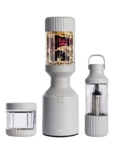 Beast Blender + Hydration System | Blend Smoothies and Shakes, Infuse Water, Premium Kitchen Countertop Design, 1000W (Pebble Grey)