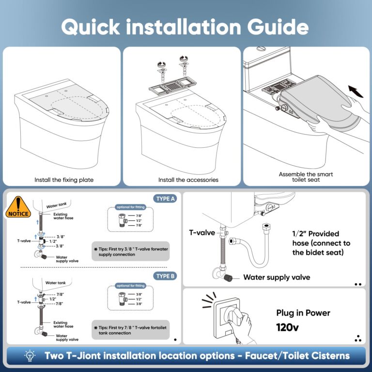 FVZ Bidet Toilet Seat Elongated Smart Heated Toilet Seat with Warm Water & Dryer, Feminine & Child Wash, Self-Clean Stainless Steel Nozzle, Adjustable Water Pressure, Slow Close Lid - Image 4