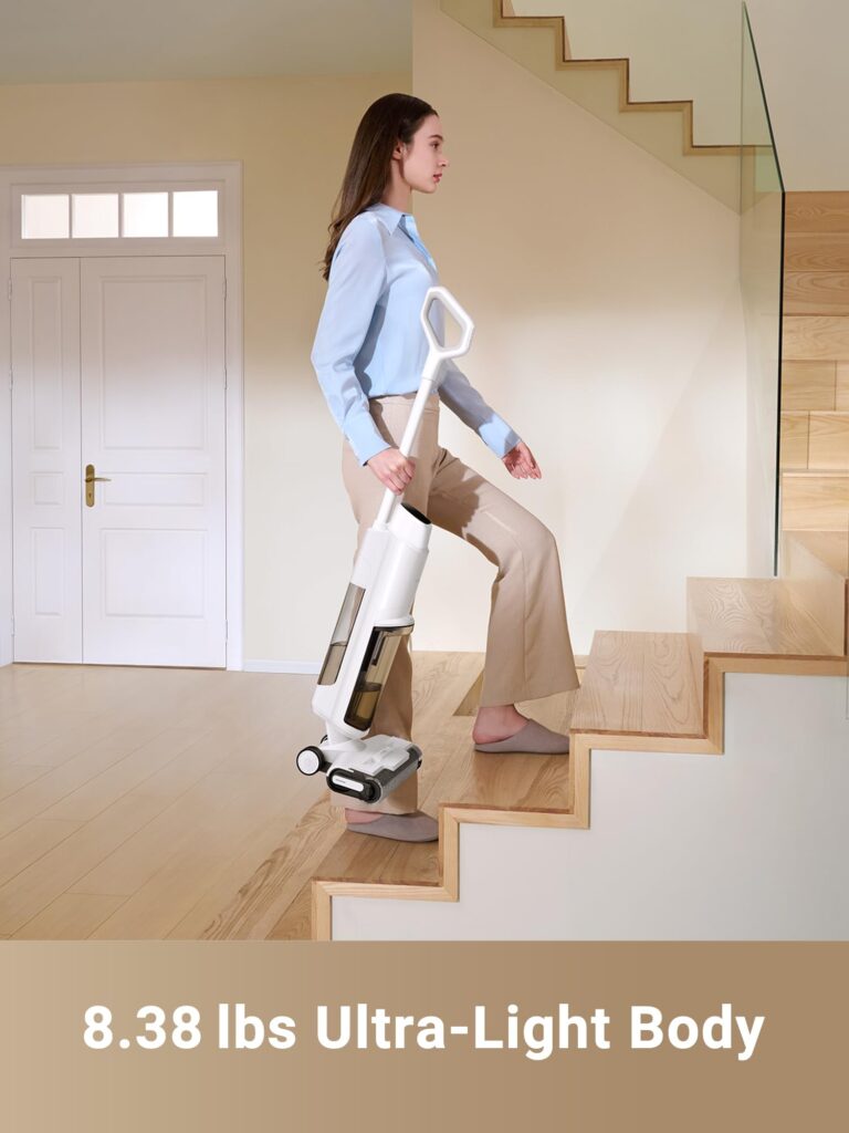 DREAME K10 Wet Dry Vacuum Cleaner, Cordless Vacuum Mop with Self-Washing, 8.38lbs Lightweight Floor Washer, 30min Runtime, Edge Cleaning Great for Hardfloor, Specially Designed Twin Scraper - Image 5