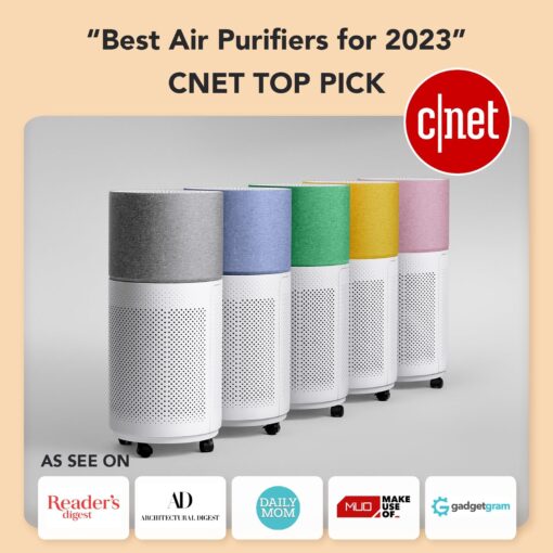 CleanForce Air Purifiers for Home Large Room Up to 2550 ft², H13 HEPA Air Cleaner Works with Alexa for Dust, Allergens, Pollen, Pet Hair Dander, Odors, CERTIFIED asthma & allergy friendly, Rainbow - Image 3