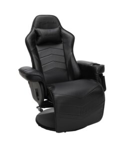RESPAWN 900 Gaming Recliner - Video Games Console Recliner Chair, Computer Recliner, Adjustable Leg Rest and Recline, Recliner with Cupholder, Reclining Gaming Chair with Footrest - Black