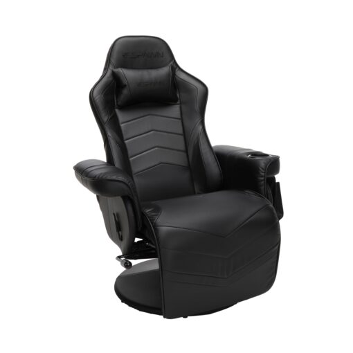 RESPAWN 900 Gaming Recliner - Video Games Console Recliner Chair, Computer Recliner, Adjustable Leg Rest and Recline, Recliner with Cupholder, Reclining Gaming Chair with Footrest - Black