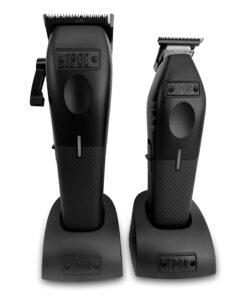 TPOB Play Barber Hair Clippers for Men 7500 RPM with Rubber Black Grips (Blackout Set)