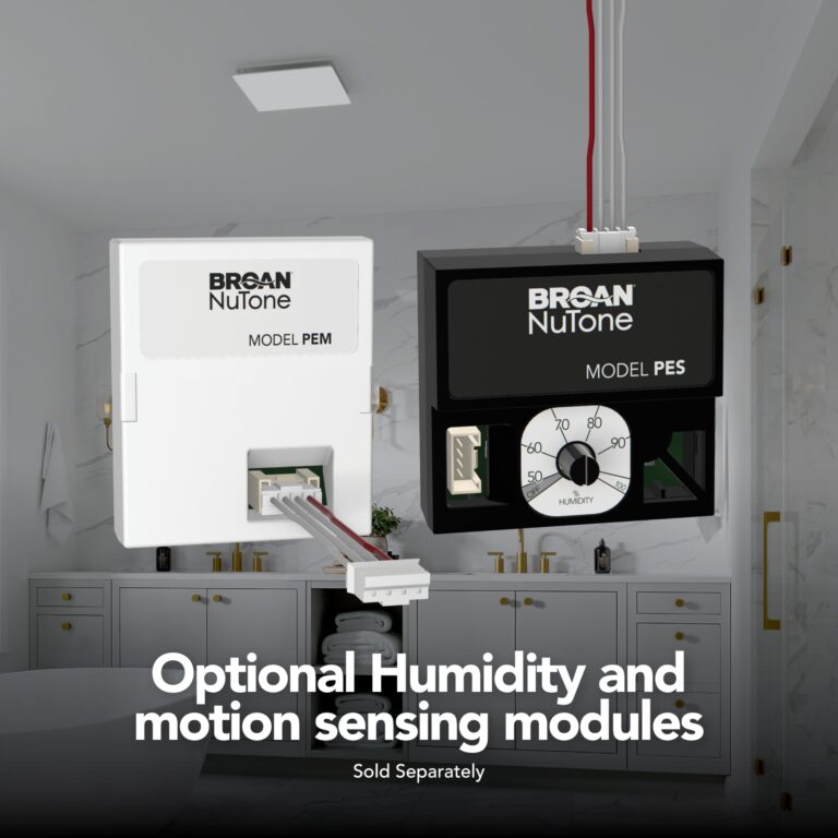 Broan-NuTone EVOLVE Premium Bathroom Exhaust Fan w/Continuous Run, 50-80-110 Selectable CFM - Image 6