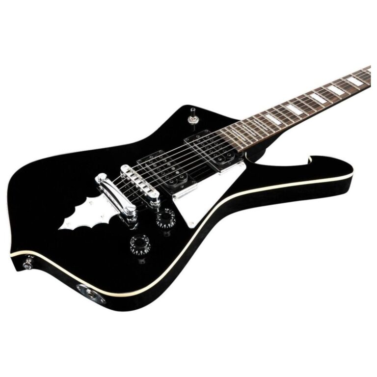 Ibanez PSM10BK Paul Stanley Signature MIKRO Black Short Scale Electric Guitar - Image 2