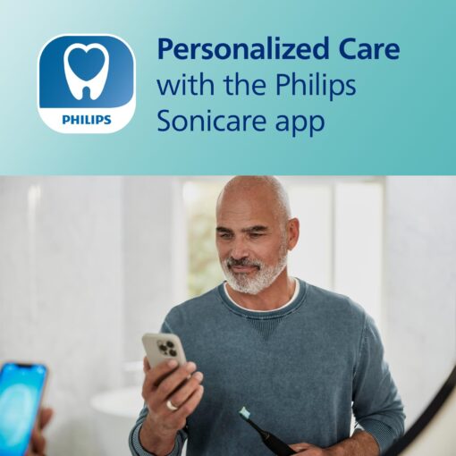 Philips Sonicare DiamondClean Smart 9300 Electric Toothbrush, Sonic Toothbrush with App, Pressure Sensor, Brush Head Detection, 4 Brushing Modes and 3 Intensity Levels, Grey, Model HX9903/45 - Image 5