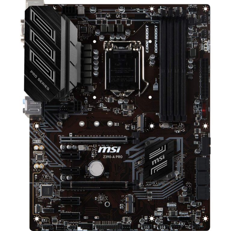 MSI Z390-A PRO LGA1151 (Intel 8th and 9th Gen) M.2 USB 3.1 Gen 2 DDR4 HDMI DP CFX Dual Gigabit LAN ATX Z390 Gaming Motherboard - Image 5