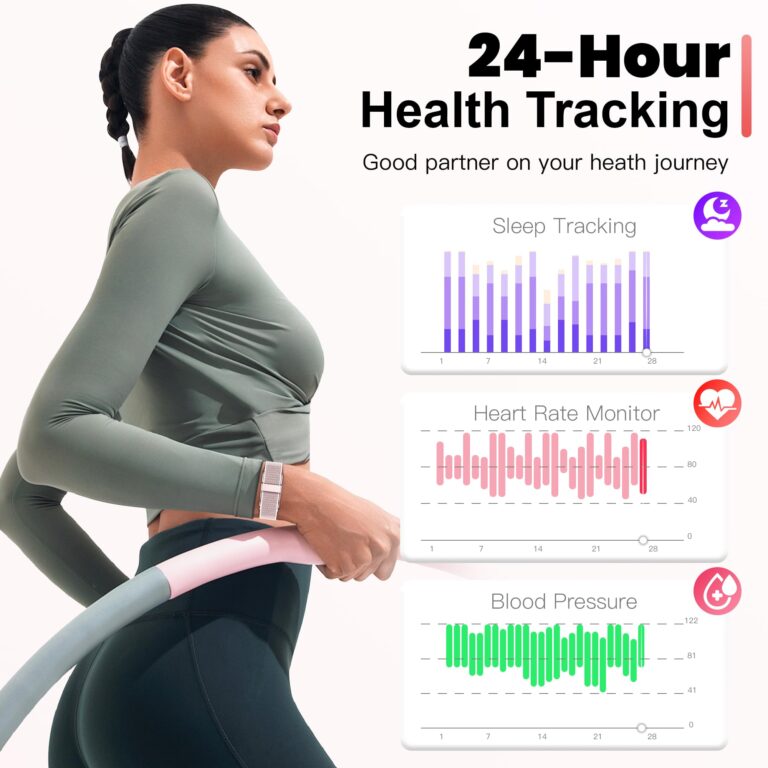 SEEKZERO Sleep & Fitness Tracker for Women Men | 24/7 Heart Rate, Blood Oxygen & Stress Monitor | Step & Calorie Counter | IP68 Waterproof Activity Tracker, Pink (No App Subscription) - Image 7