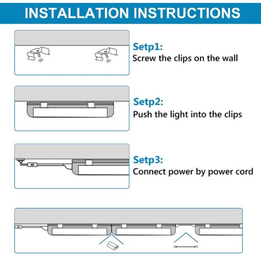 douyidou (12-Pack) 8ft LED Shop Light Fixture, 100W 15000LM 6000K, Cold White, V Shape, Clear Cover, Hight Output, Linkable Shop Lights, T8 LED Tube Lights for Garage 8 Foot with Plug - Image 2