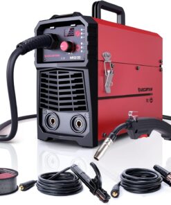 ARCCAPTAIN 130A MIG Welder, 110V Flux Core MIG Welder/Lift TIG/Stick 3 in 1 Welding Machine with Synergy, IGBT Inverter Portable Gasless Welder Equipment with Welding Gun and 2lb Welding Wire
