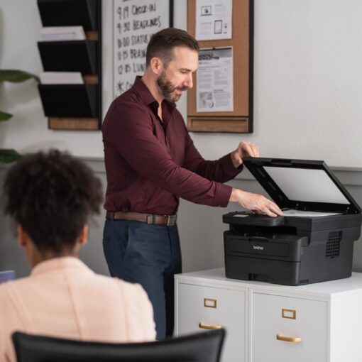 Brother HL-L2480DW Wireless Compact Monochrome Multi-Function Laser Printer with Copy and Scan, Duplex, Mobile, Black & White | Includes Refresh Subscription Trial(1), Amazon Dash Replenishment Ready - Image 2