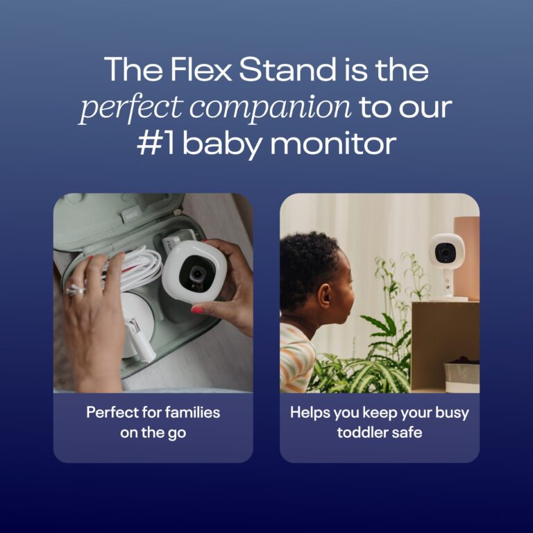 Nanit Pro Smart Baby Monitor & Flex Stand - 1080p Wi-Fi Video Camera, Sensor-Free Sleep & Breathing Motion Tracker, 2-Way Audio, Sound/Motion/Cry Notifications, Night Vision, and Breathing Band - Image 8