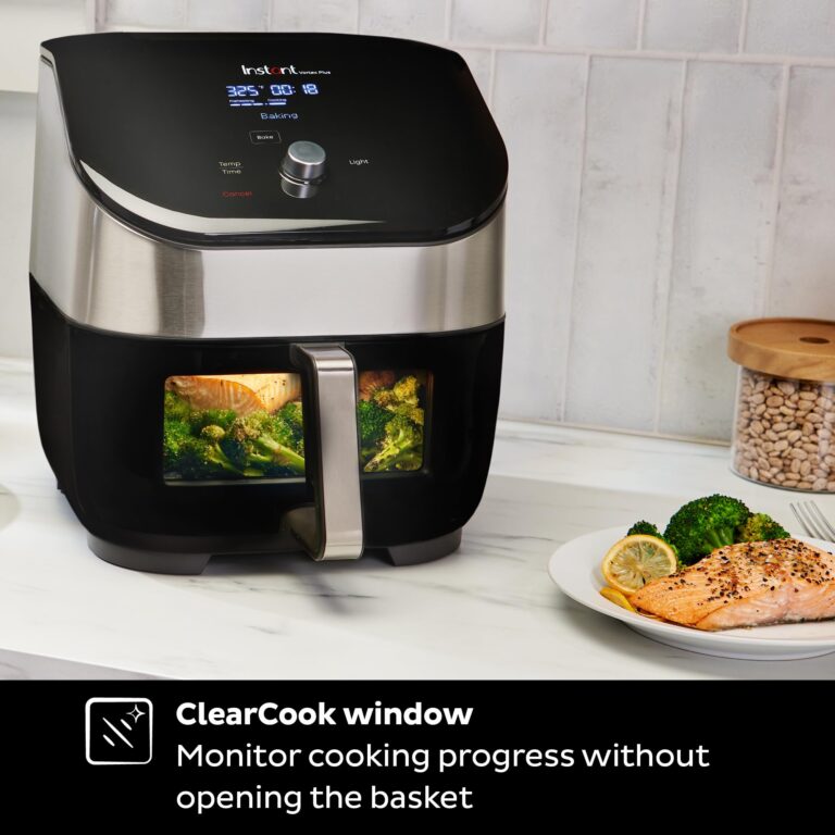 Instant Vortex Plus 6QT Air Fryer with Odor Erase Technology, 6-in-1 Functions that Crisps, Roasts, Broils, Dehydrates, Bakes & Reheats, 100+In-App Recipes, from the Makers of Instant Pot,1700W,Black - Image 6