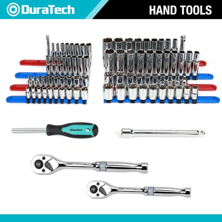 DURATECH 269-Piece Socket Wrench and Home Repair Hand Tool Kit- Daily Use Mechanics Hand Tool Kit with Wide Open Mouth Tool Bag - Image 6