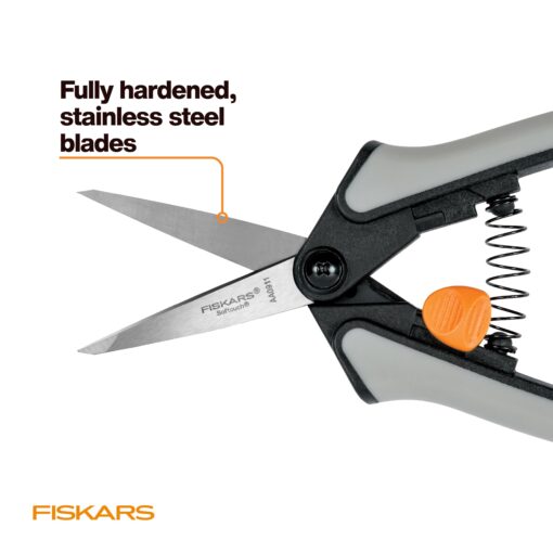 Fiskars 15pc Micro-Tip Pruning Snip Set, Precision Stainless Steel Blades, Softgrip Handles for Deadheading, Trimming & Shaping Small Plants - Image 5