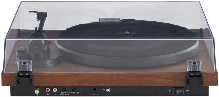 Crosley C6B-WA Belt-Drive Bluetooth Turntable Record Player with Adjustable Tone Arm, Walnut - Image 5